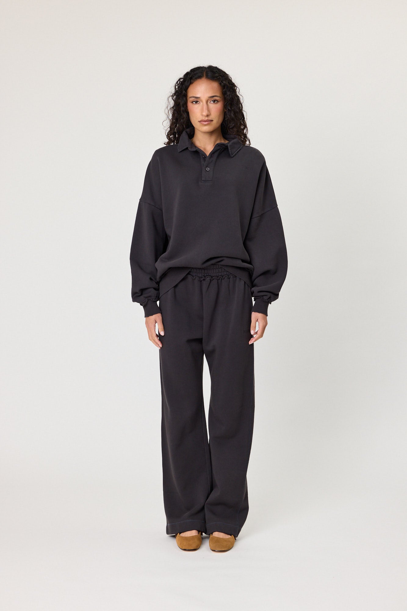RMN TRACKPANT - WASHED BLACK