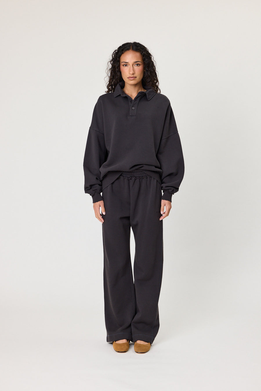 RMN TRACKPANT - WASHED BLACK
