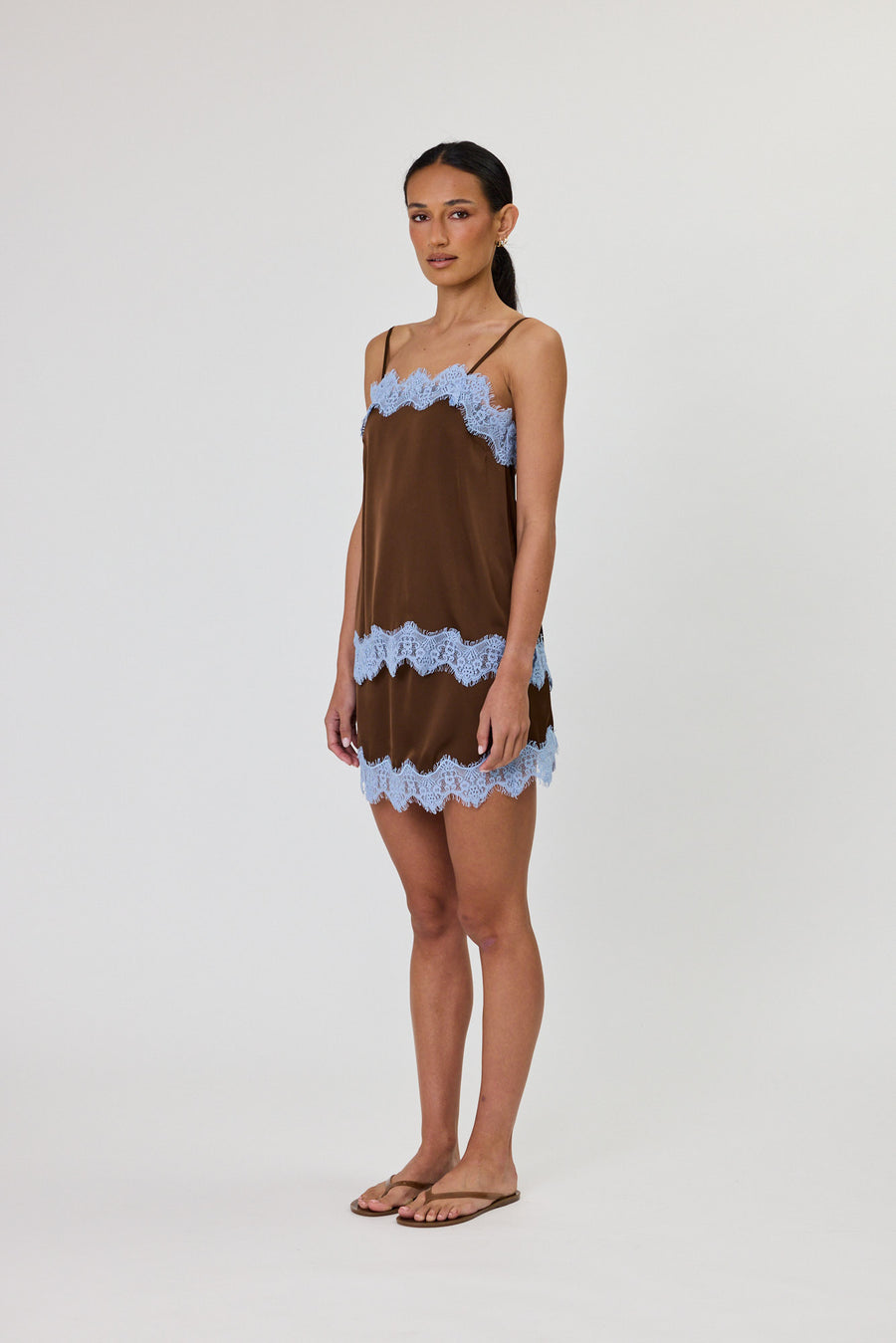 NOELLE CAMI - CHOCOLATE / OCEAN