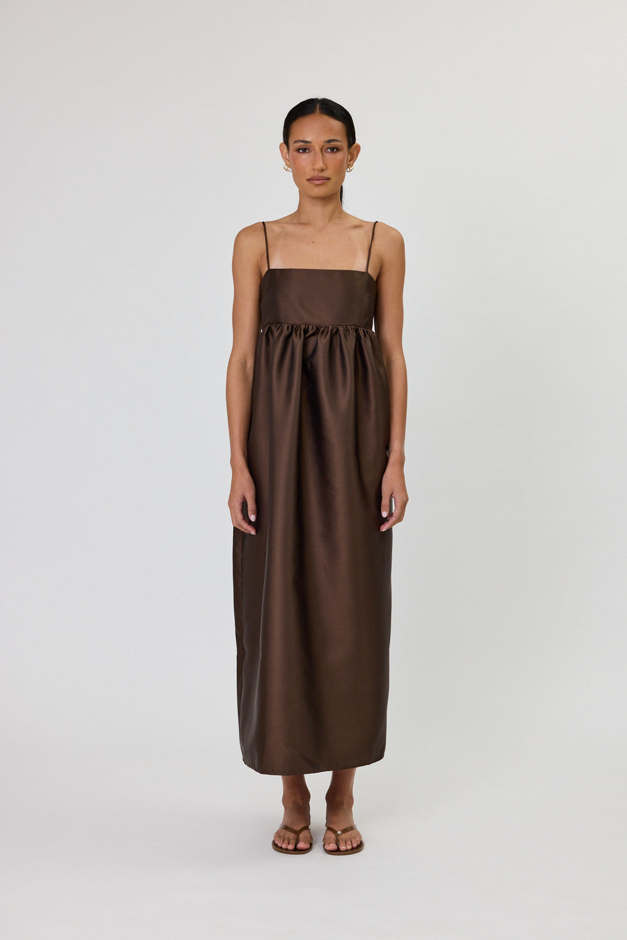 SYDNEY MAXI DRESS - CHOCOLATE