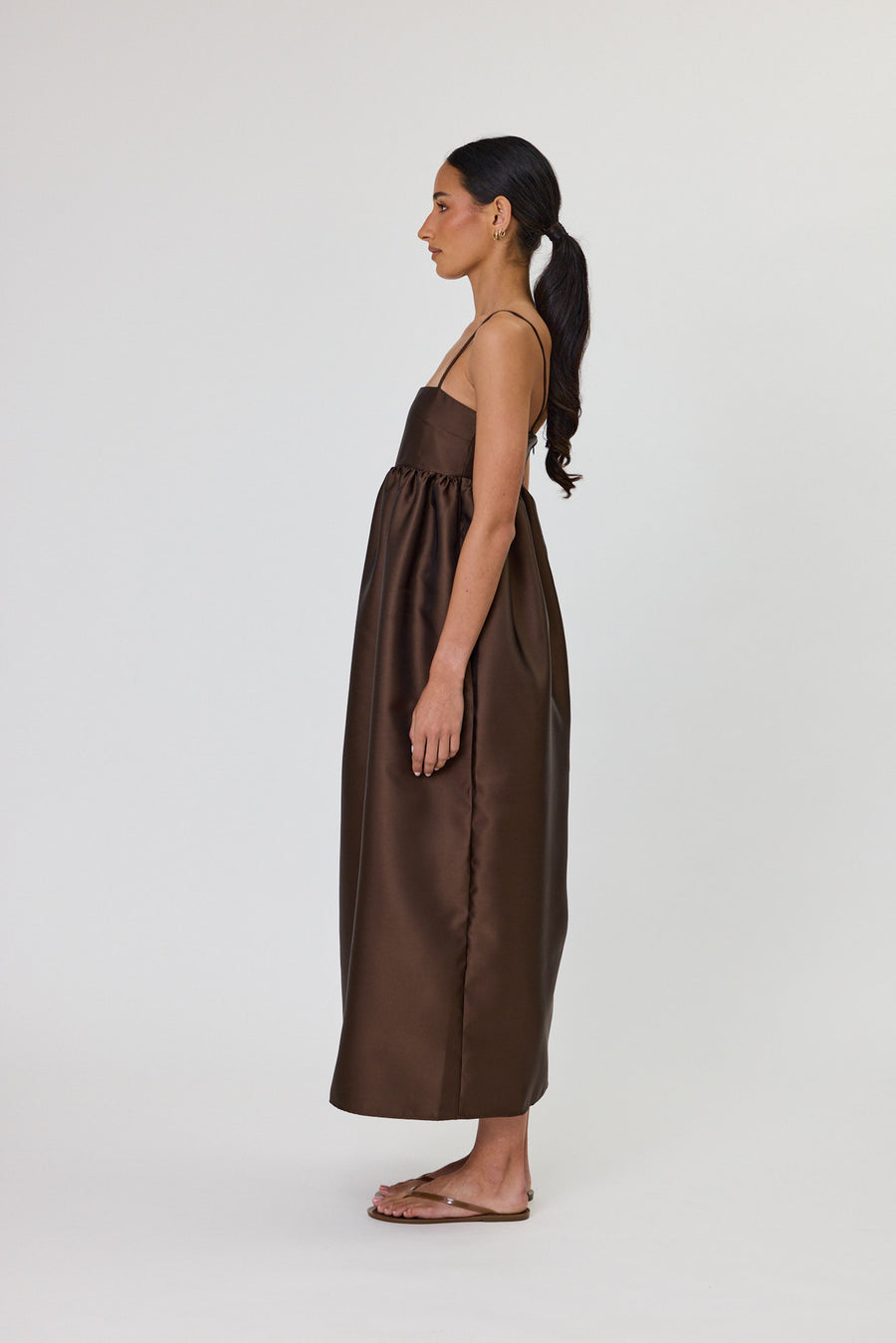 SYDNEY MAXI DRESS - CHOCOLATE