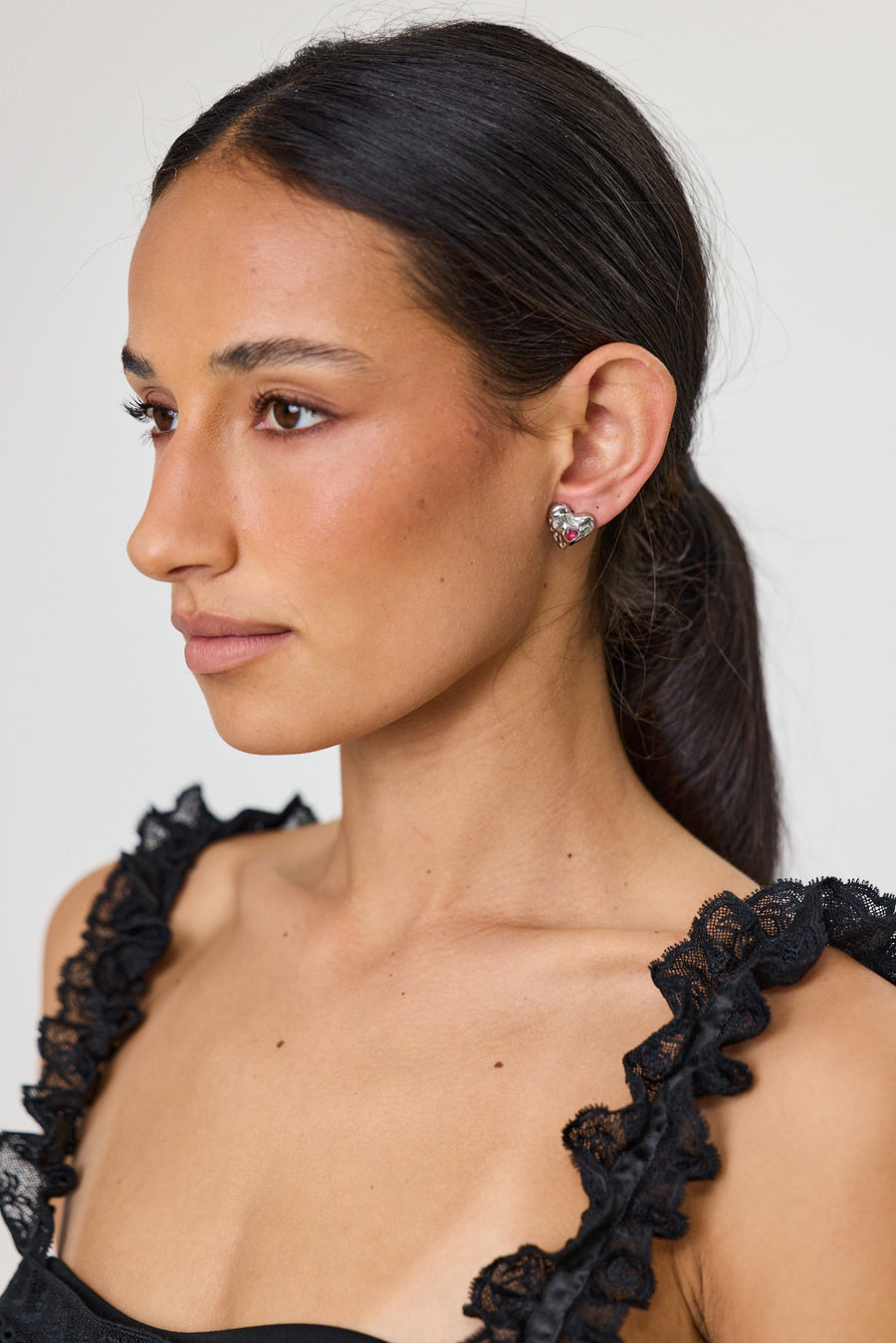 AMELIA EARRING - SILVER BRASS