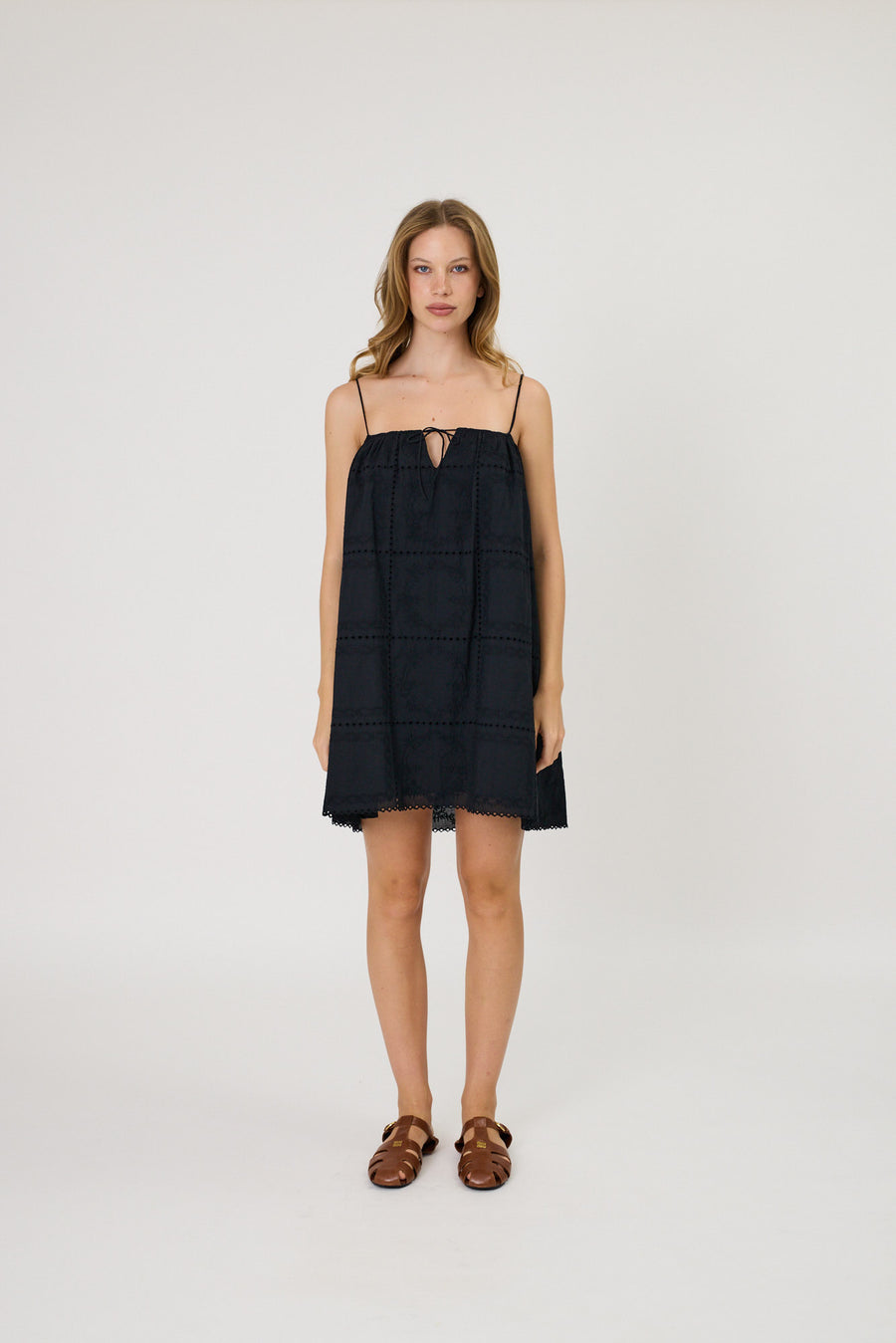 SOLANGE MINI DRESS - BLACK
