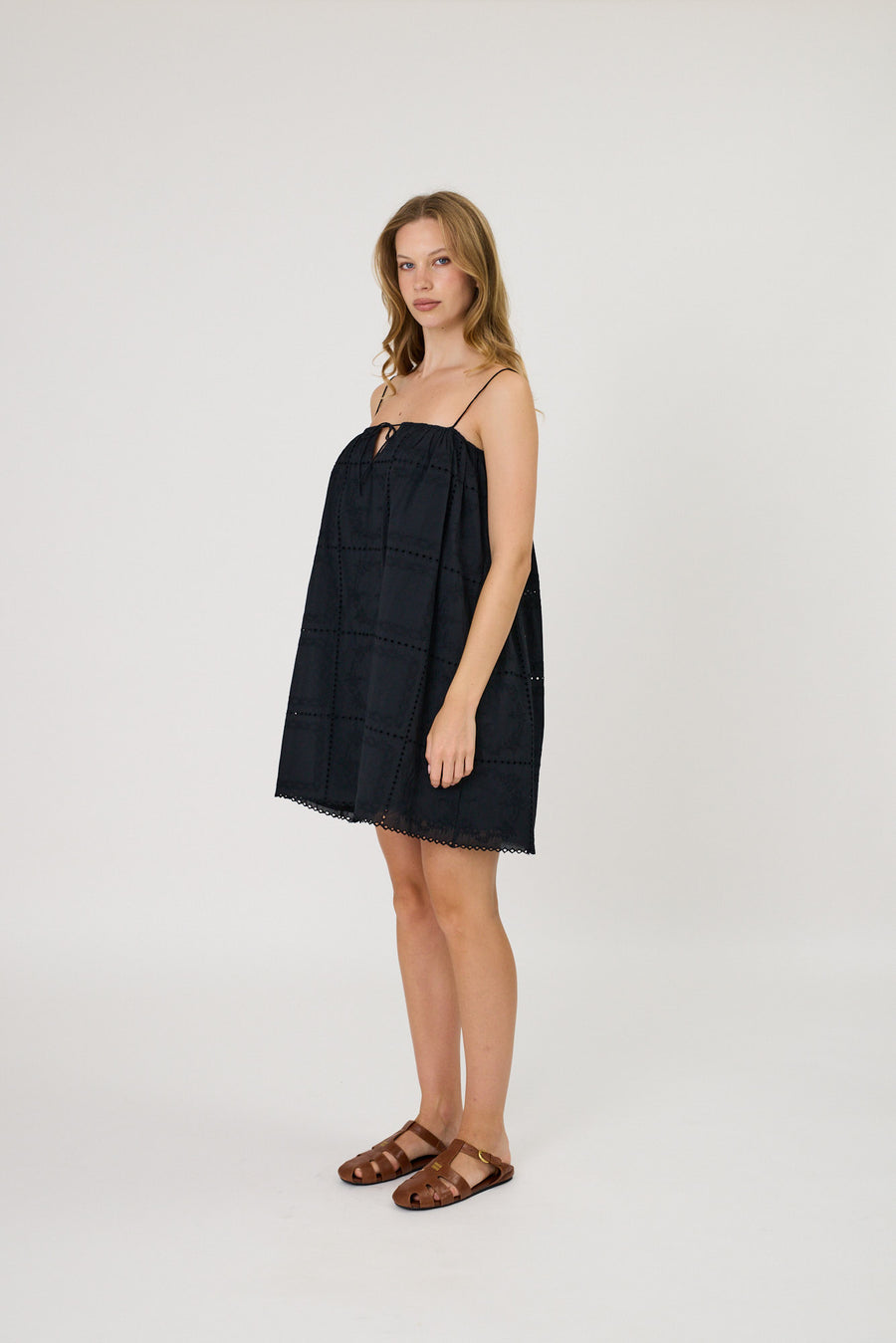 SOLANGE MINI DRESS - BLACK