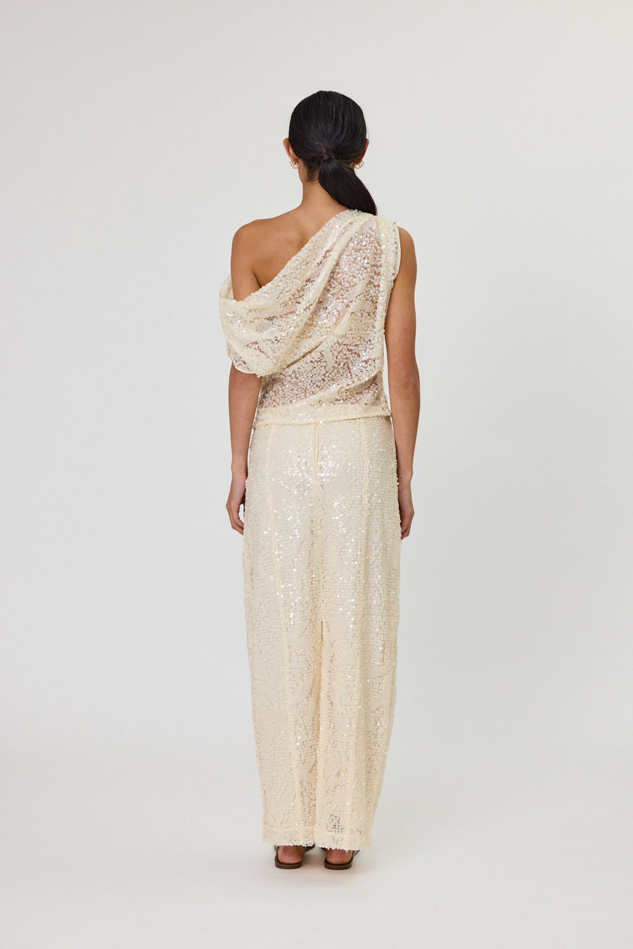 LARISSA TOP - VANILLA SEQUIN