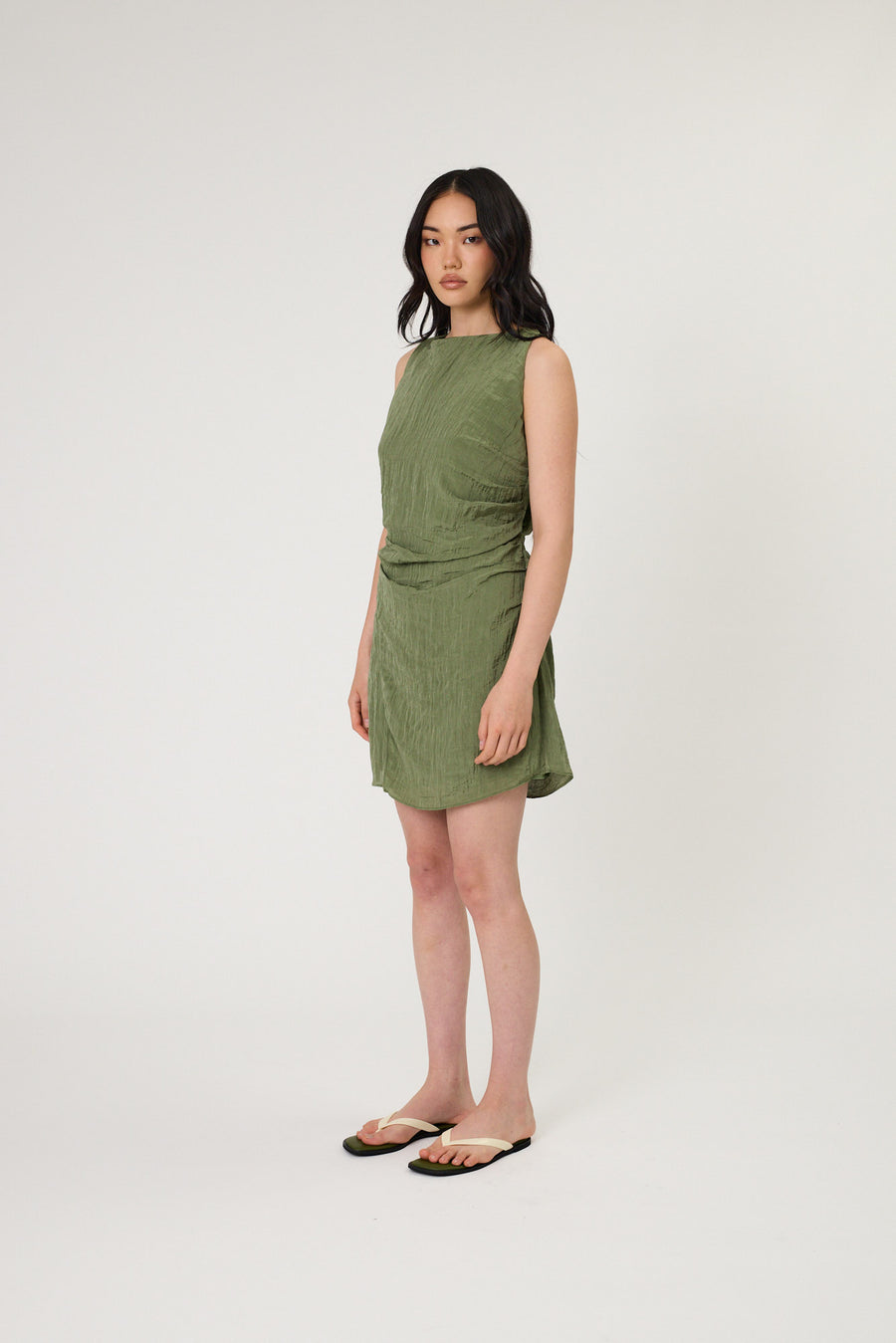 RYLAN MINI DRESS - SEAWEED