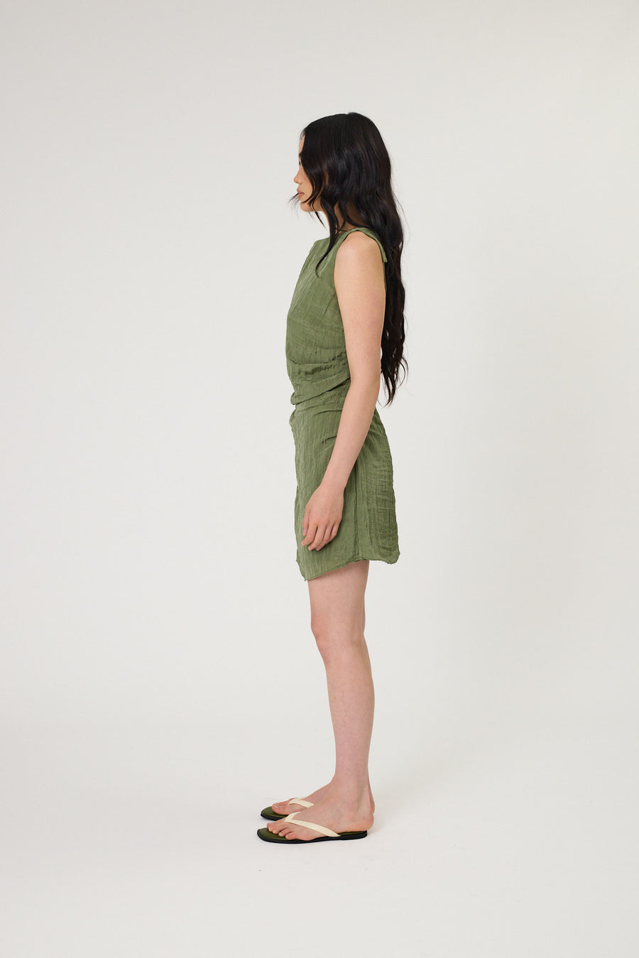 RYLAN MINI DRESS - SEAWEED