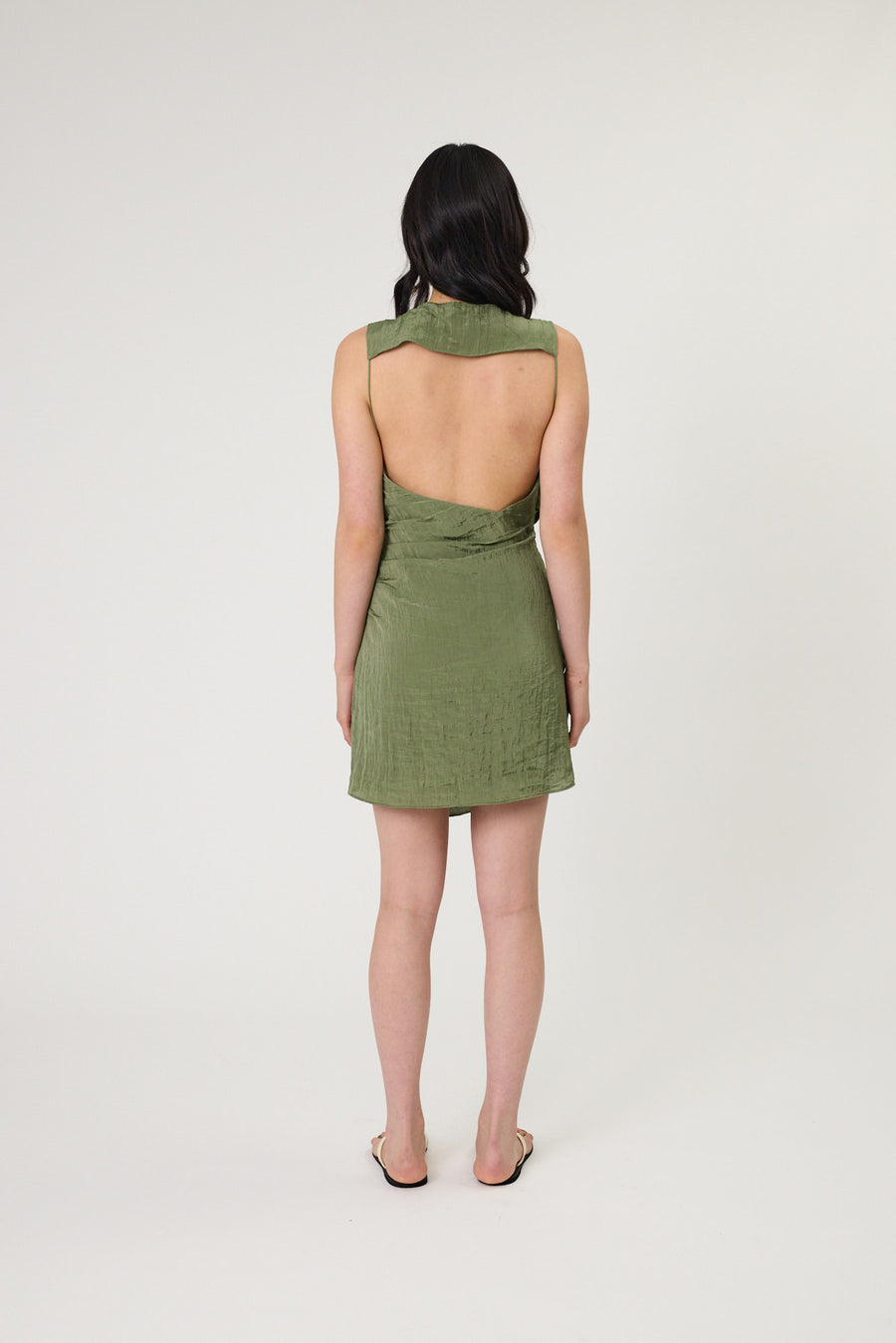 RYLAN MINI DRESS - SEAWEED