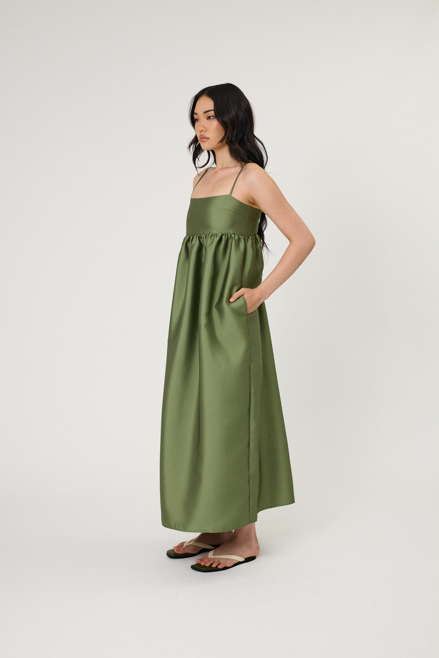 SYDNEY MAXI DRESS - SEAWEED