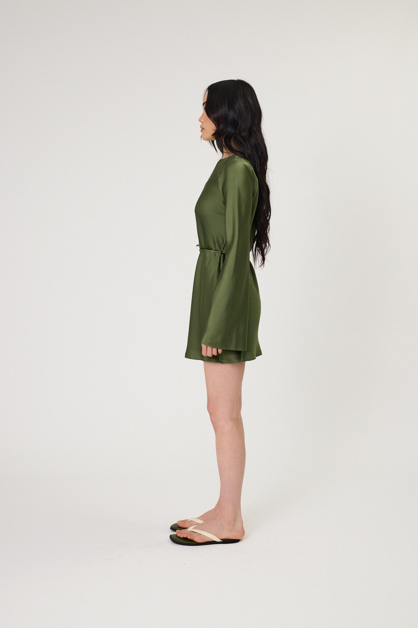 PHOENIX MINI DRESS - SEAWEED