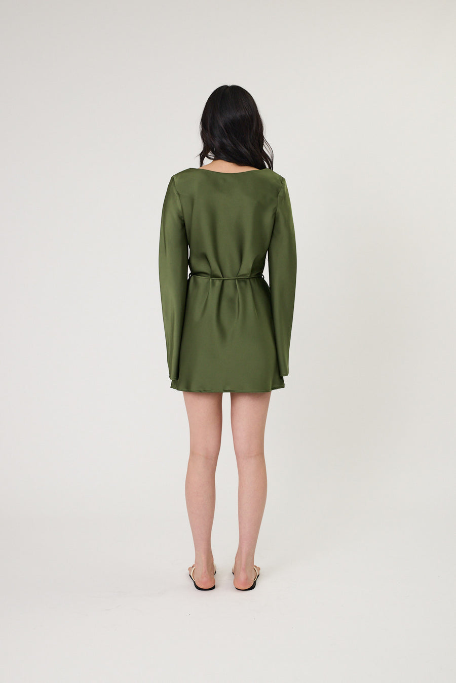 PHOENIX MINI DRESS - SEAWEED