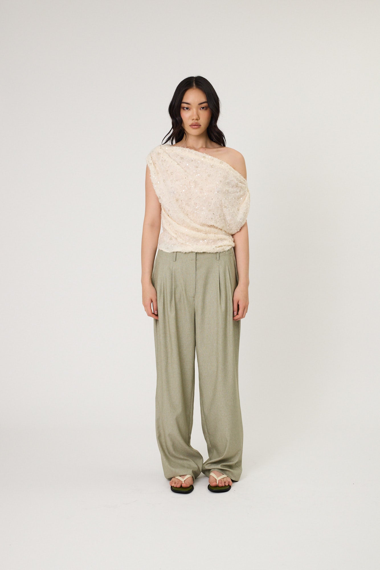 AMARA PANTS - SEAWEED