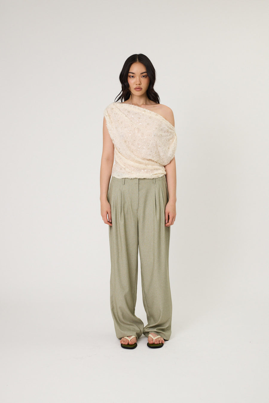 AMARA PANTS - SEAWEED