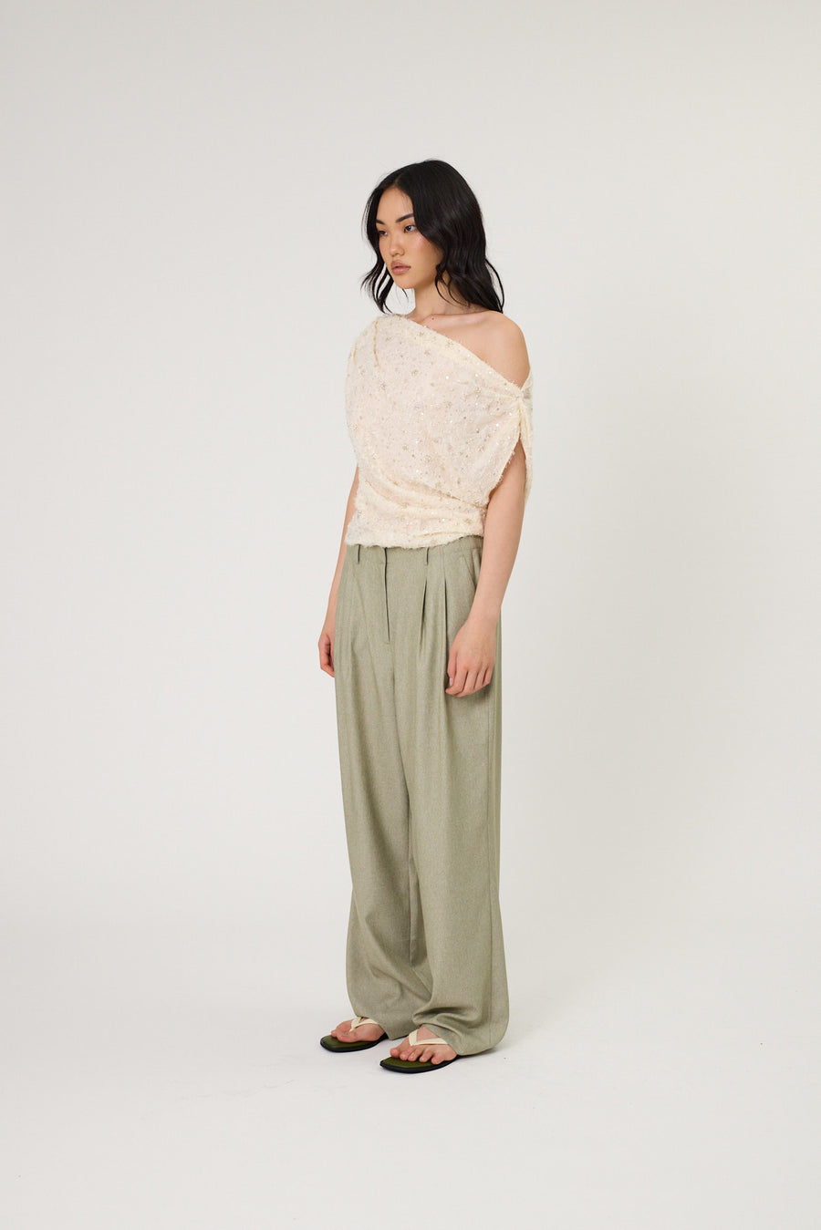 AMARA PANTS - SEAWEED