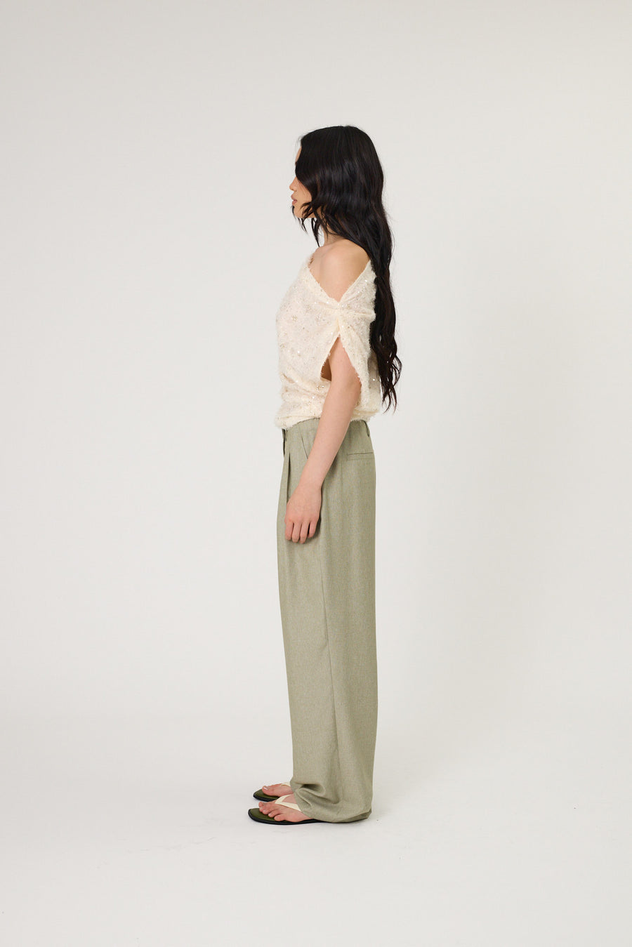 AMARA PANTS - SEAWEED
