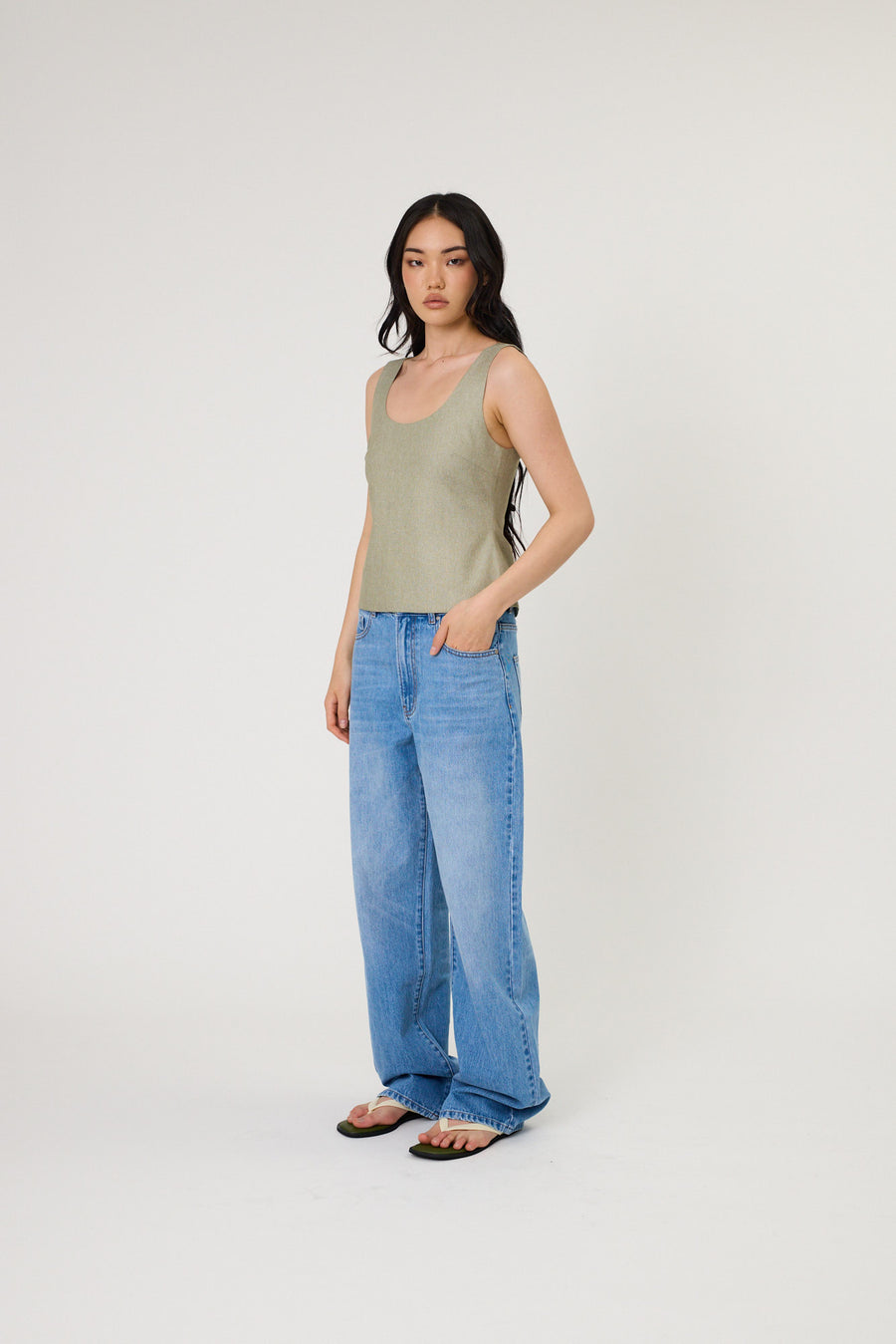 AMARA TOP - SEAWEED