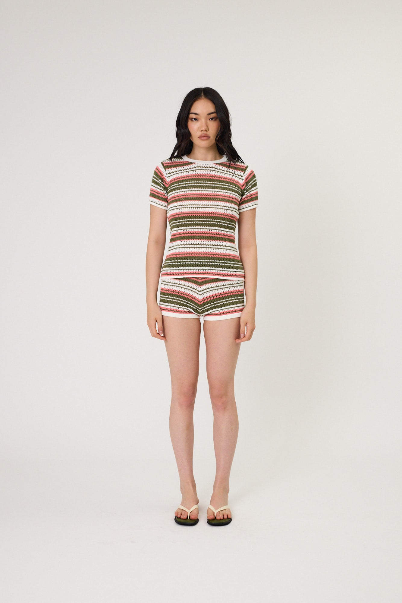 RIO TEE - SEAWEED STRIPE