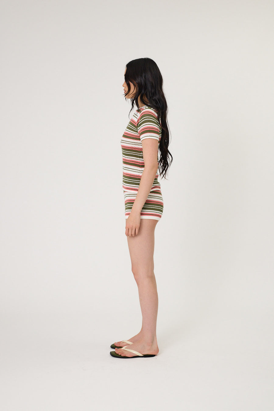 RIO TEE - SEAWEED STRIPE