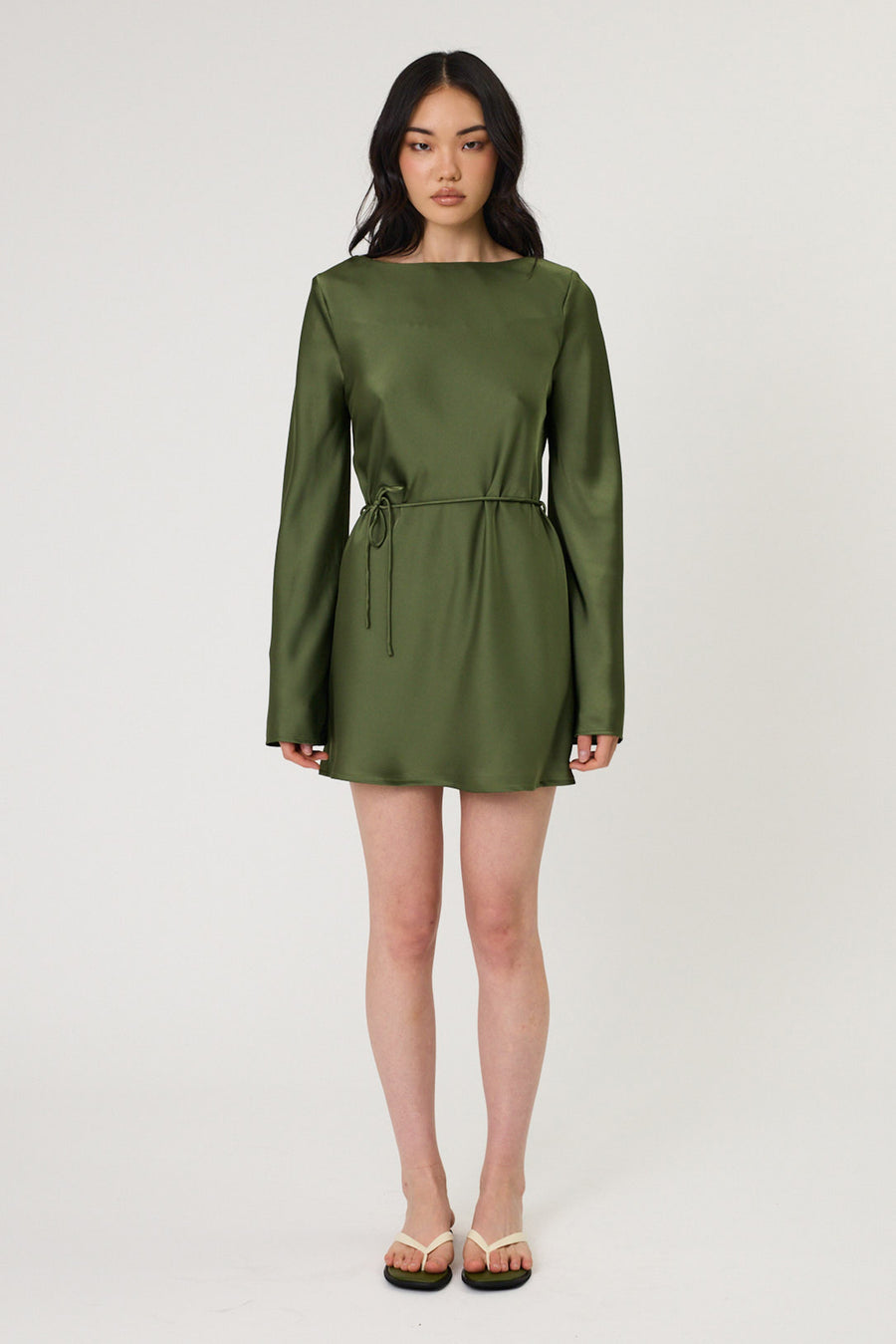 PHOENIX MINI DRESS - SEAWEED