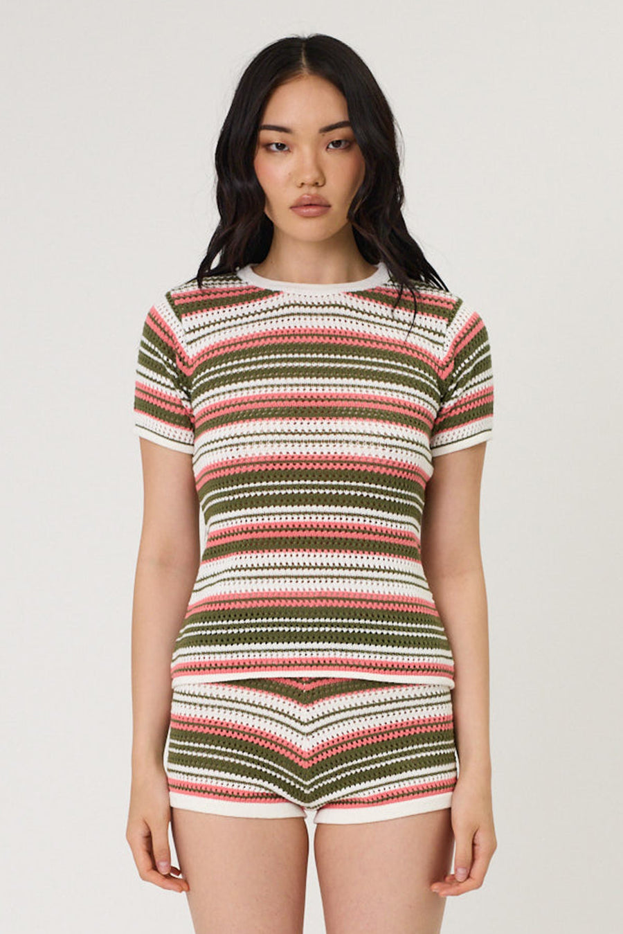 RIO TEE - SEAWEED STRIPE