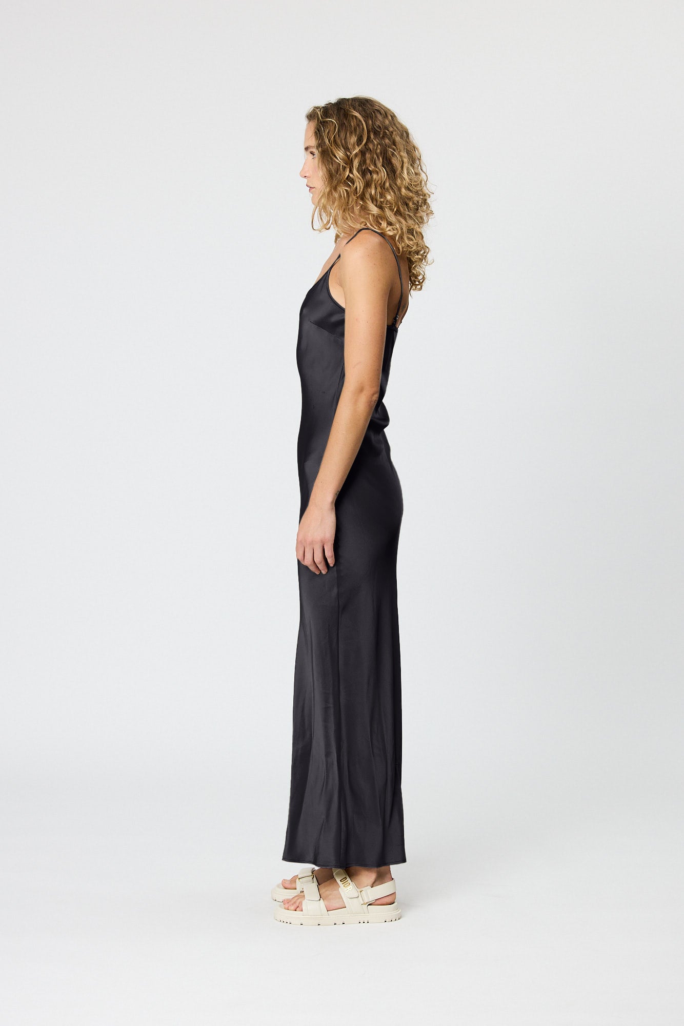 WILLOW SLIP DRESS - BLACK