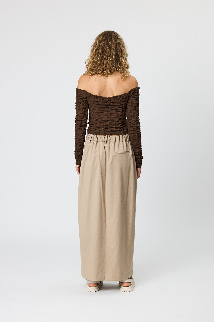 LOLA MAXI SKIRT - OAT