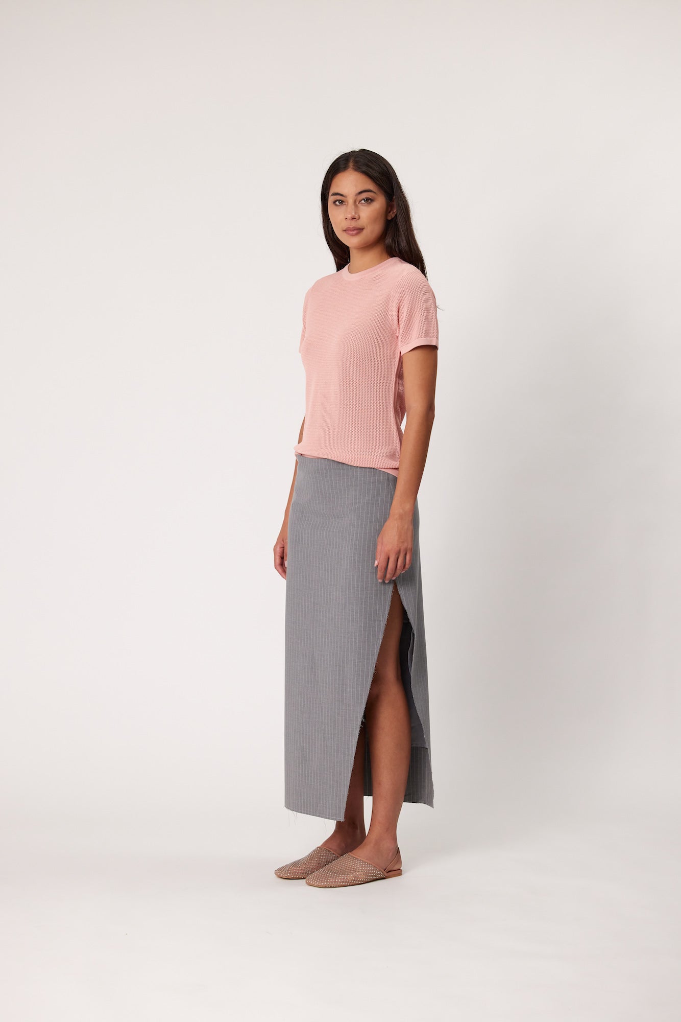 MIDTOWN SKIRT - SMOKE – RMN Studios