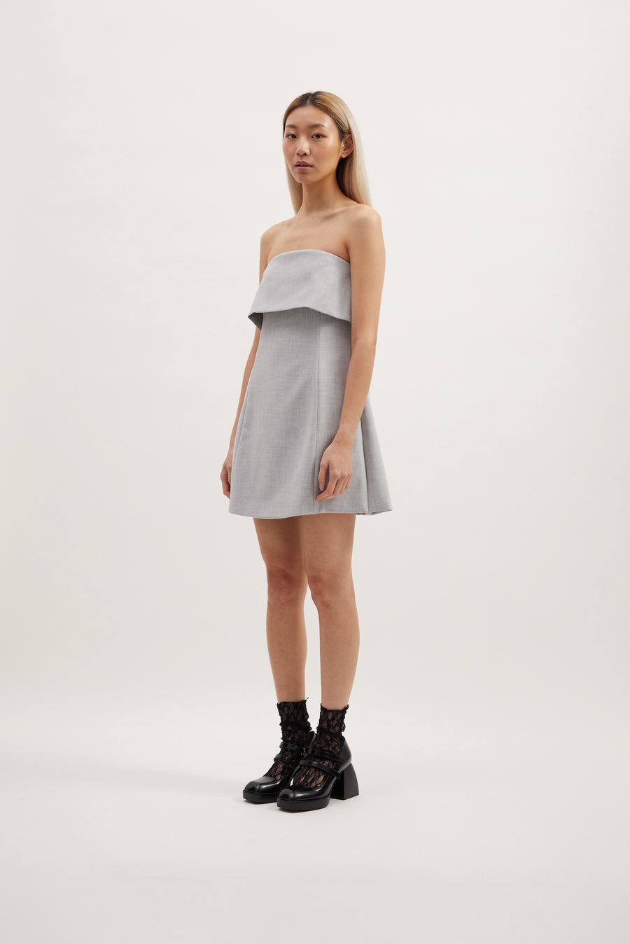 AUBREY MINI DRESS - SLATE