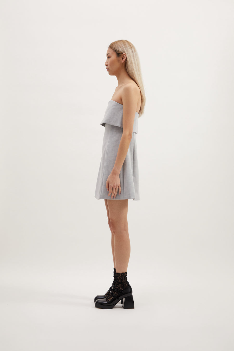 AUBREY MINI DRESS - SLATE