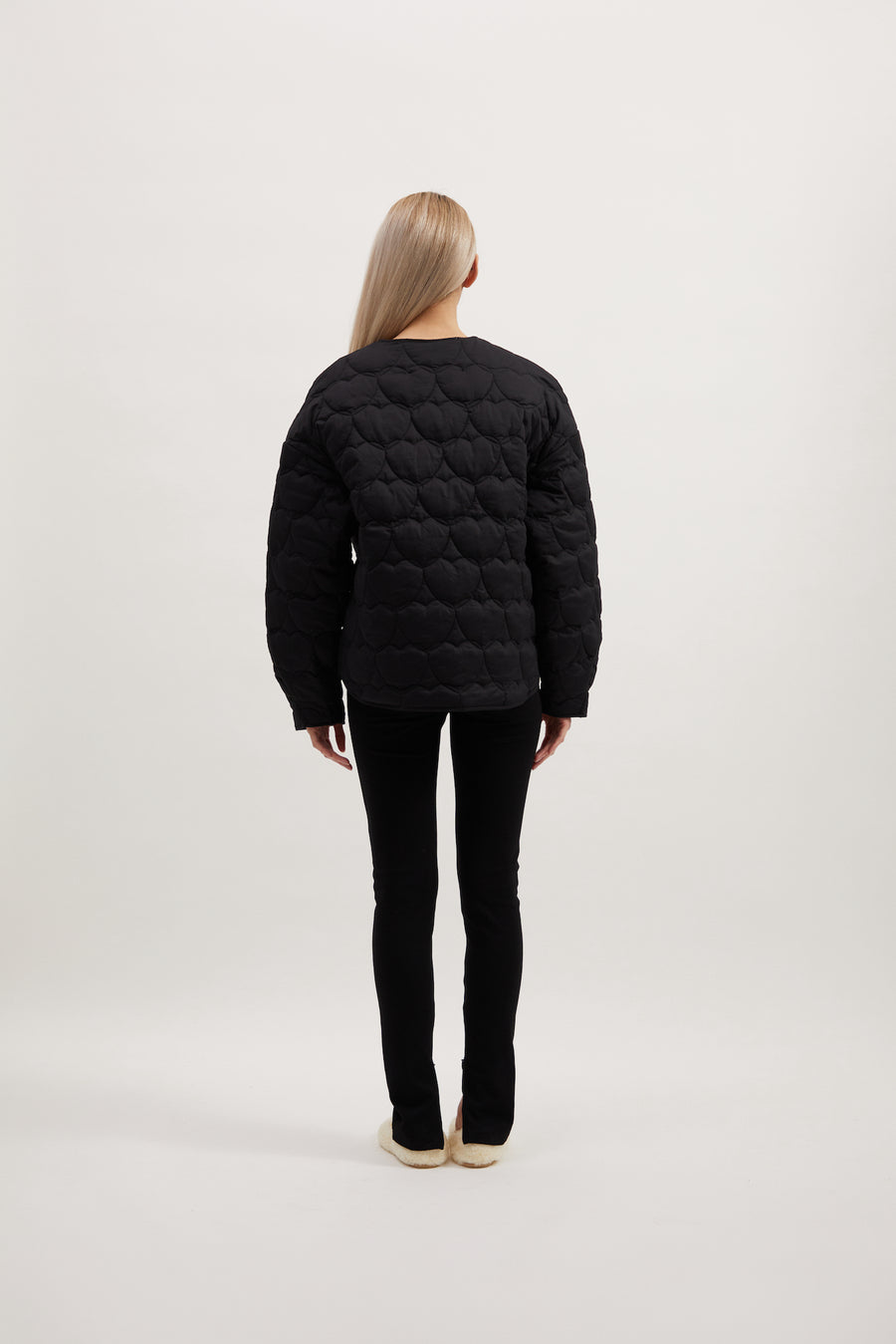 AVA QUILTED JACKET - BLACK