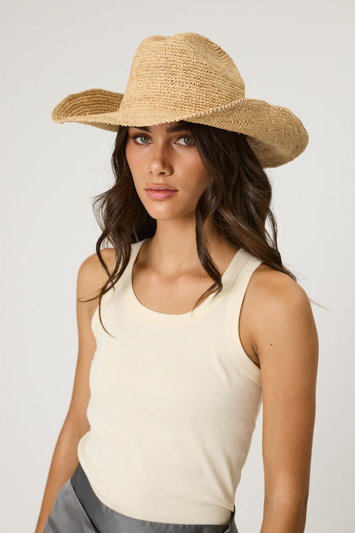 SARA HAT - RAFFIA