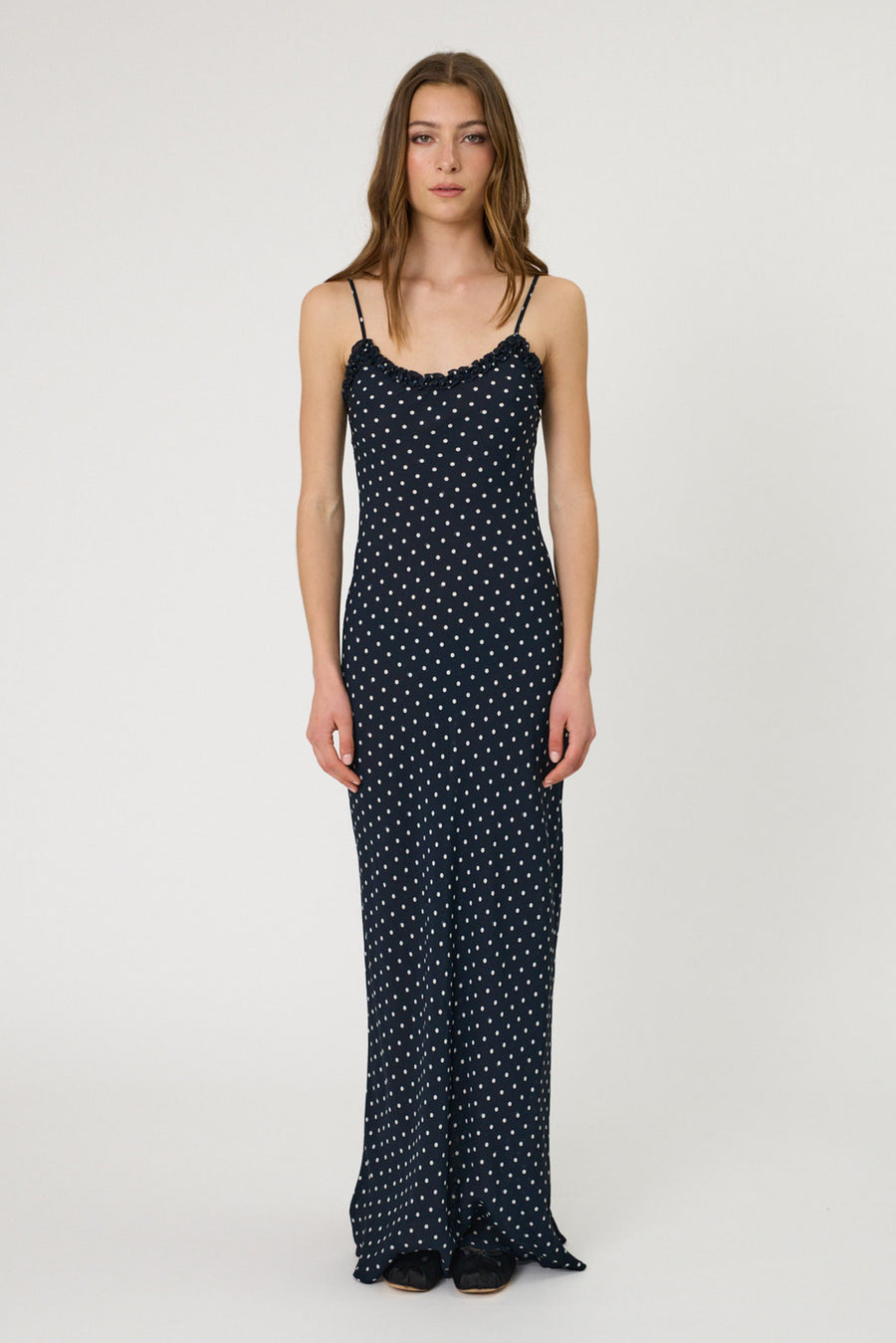 SIENNA MAXI DRESS - INDIGO SPOT