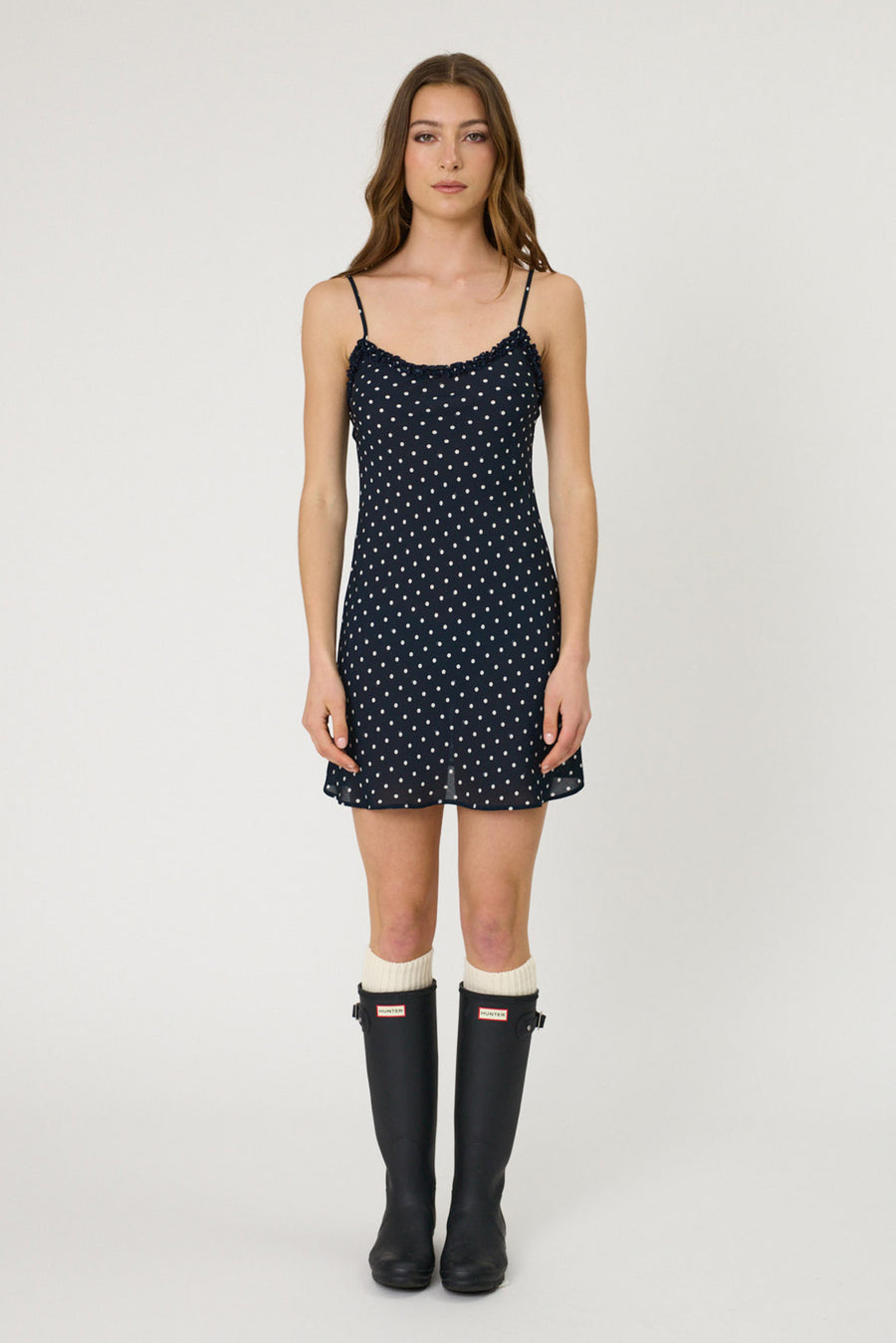 SIENNA MINI DRESS - INDIGO SPOT