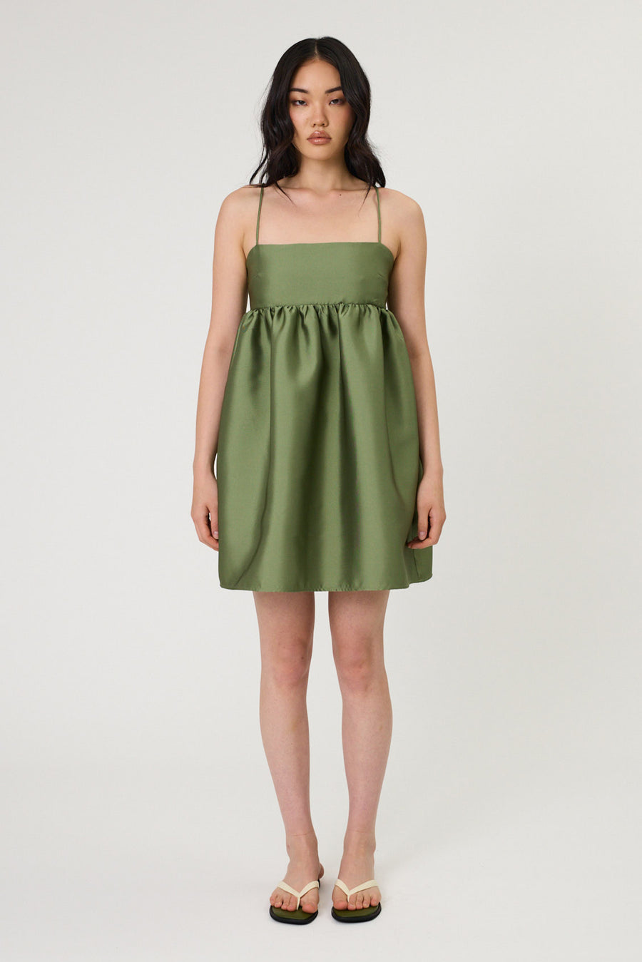 SYDNEY MINI DRESS - SEAWEED
