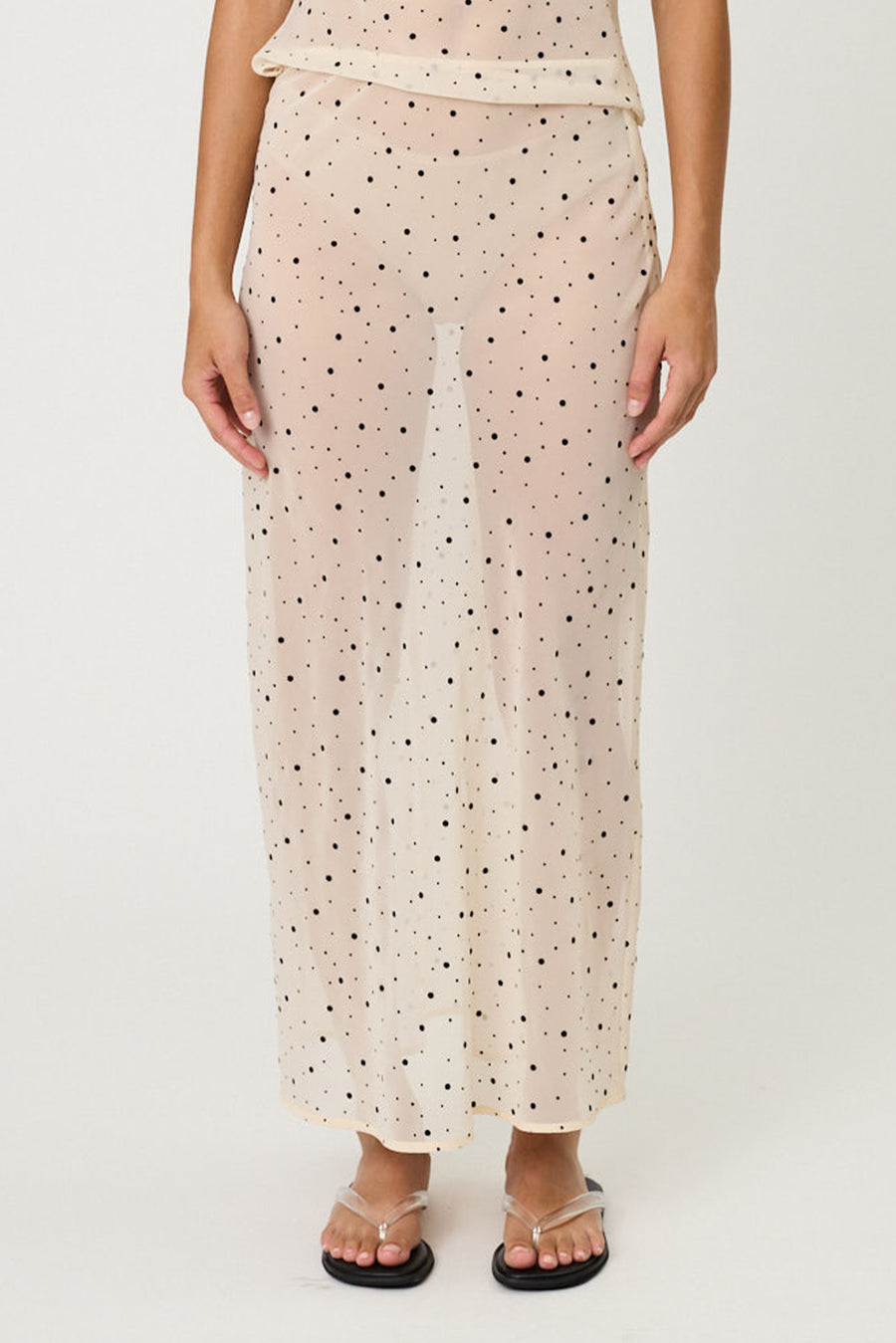 WINNIE SKIRT - NUDE SPOT