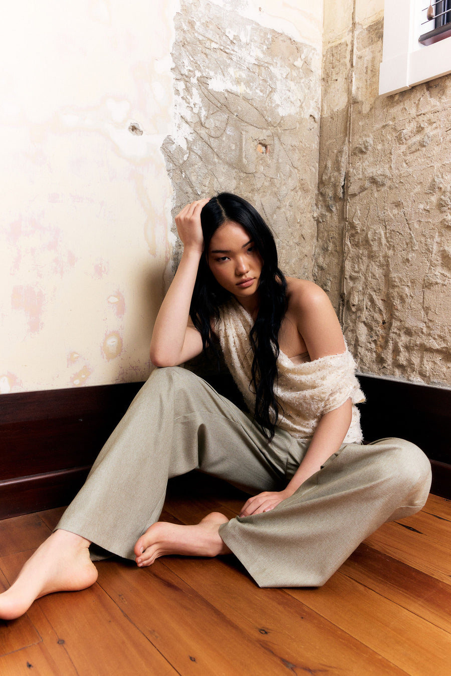 AMARA PANTS - SEAWEED