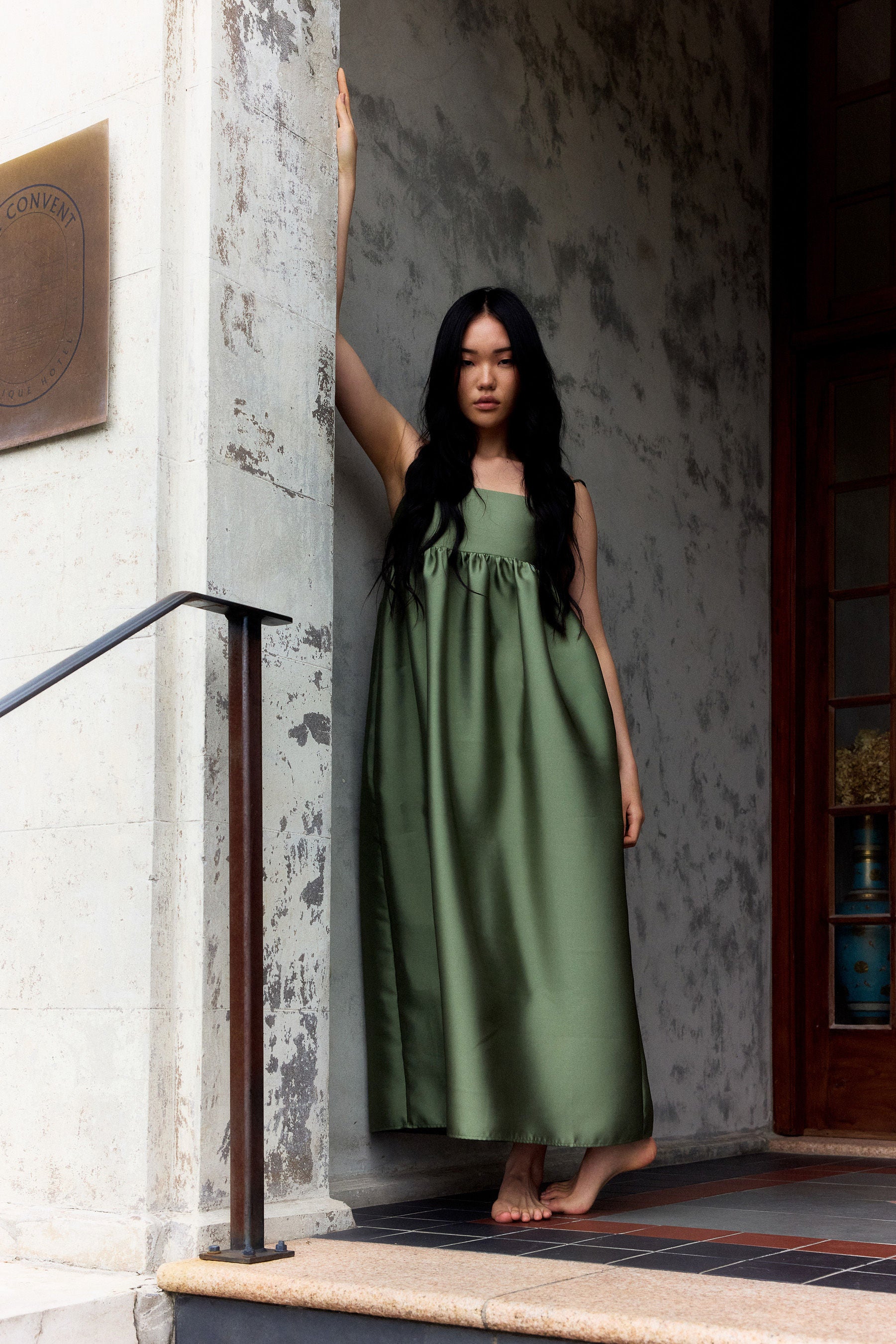 SYDNEY MAXI DRESS - SEAWEED