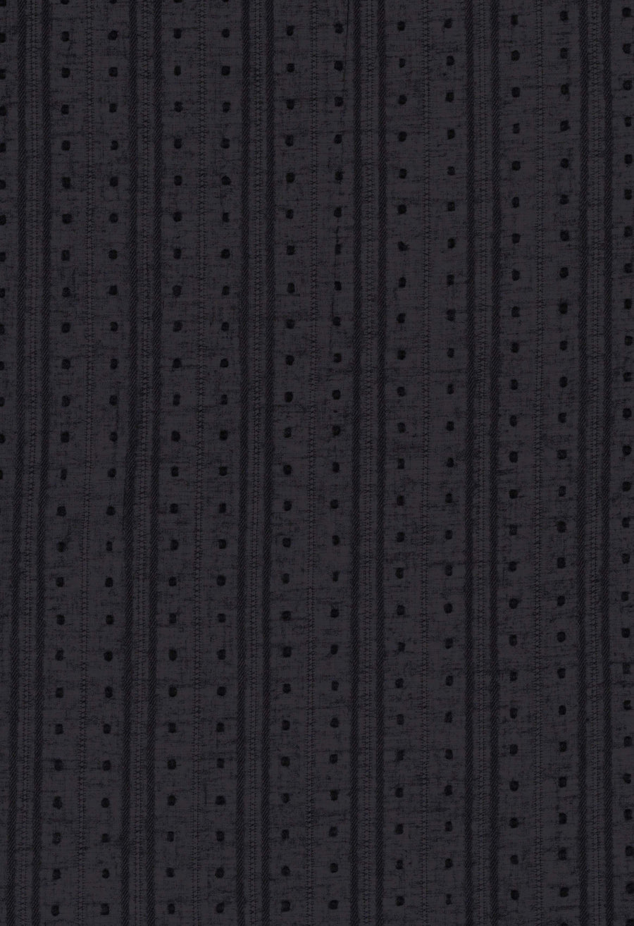 CAPRI DRESS - BLACK SELF STRIPE