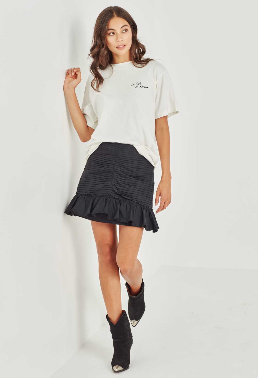 CHARLOTTE SKIRT  - BLACK