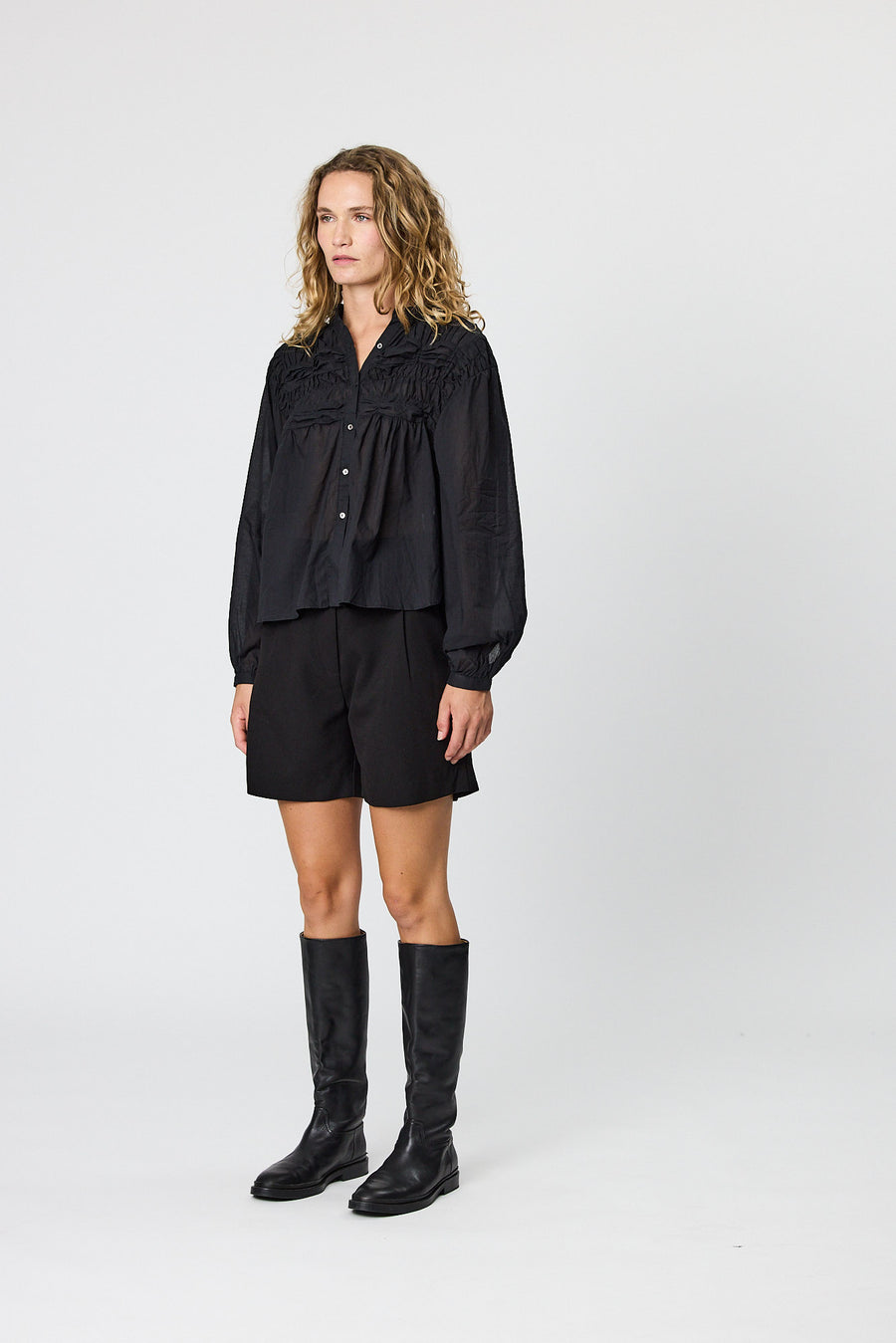 SYLVIE SHIRT - BLACK